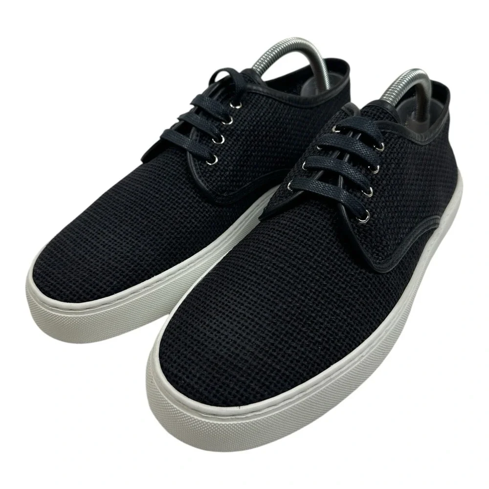 Ralph Lauren Purple Label Jeromy Linen Net Navy Sneaker‎ Shoes Size US 8E New